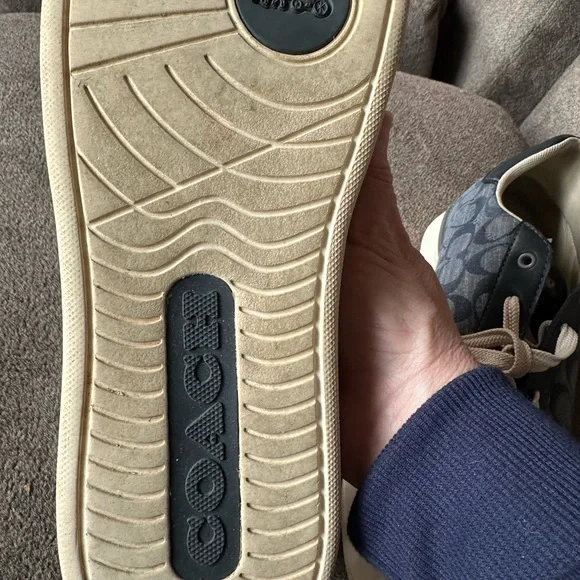 Coach Navy Monogram Sneakers - Picture 3 of 6